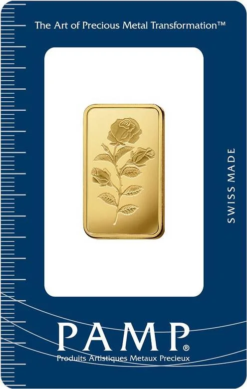 PAMP Rosa Gold Half Ounce Bar