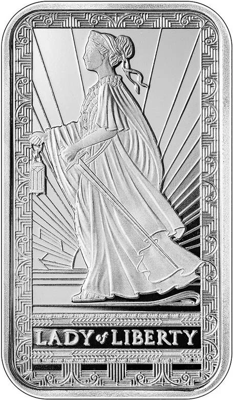 Lady of Liberty Silver 1 oz Bar