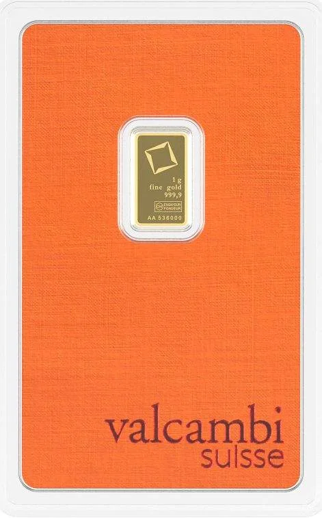 Valcambi 1 Gram Gold Bar