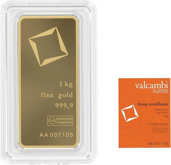 Valcambi 1 Kilo Gold Bar
