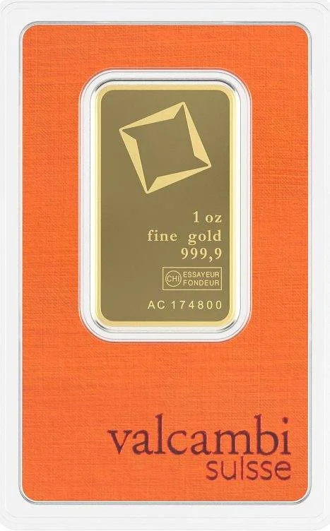 Valcambi 1 Ounce Gold Bar