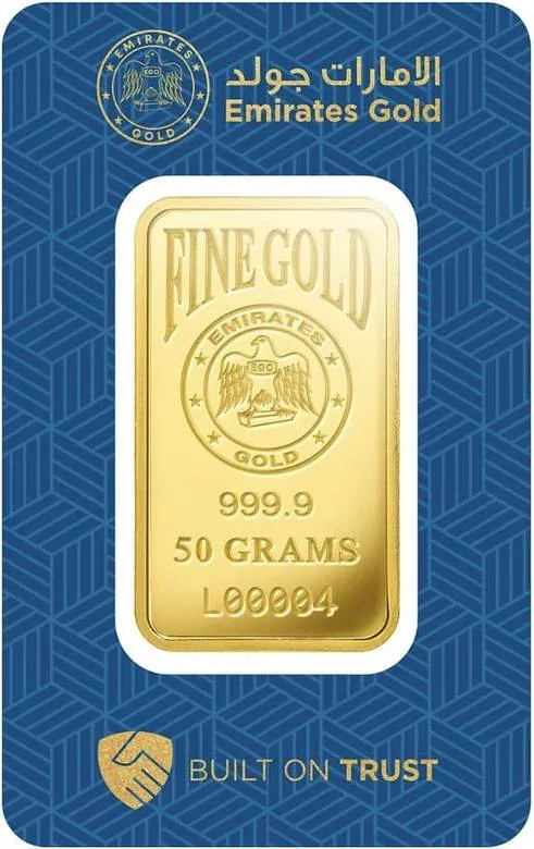 Emirates Gold 50 Gram Gold Bar