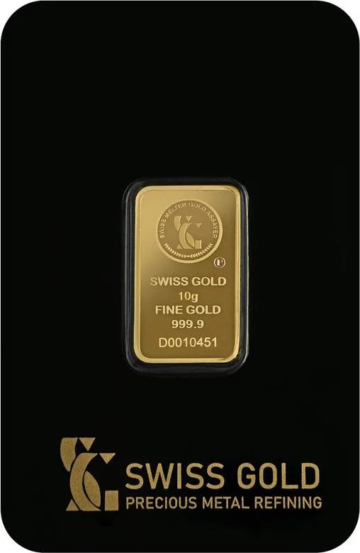 Swiss Gold 10 Gram Bar