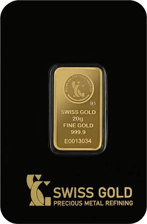 Swiss Gold 20 Gram Bar