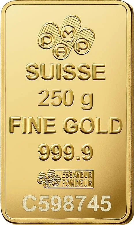 Lady Fortuna 250 Gram Gold Bar