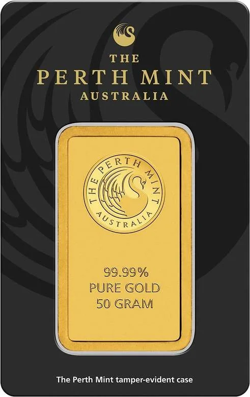 Perth Mint Kangaroo 50 Gram Bar