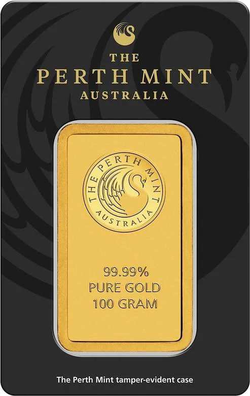 Perth Mint Kangaroo 100 Gram Bar